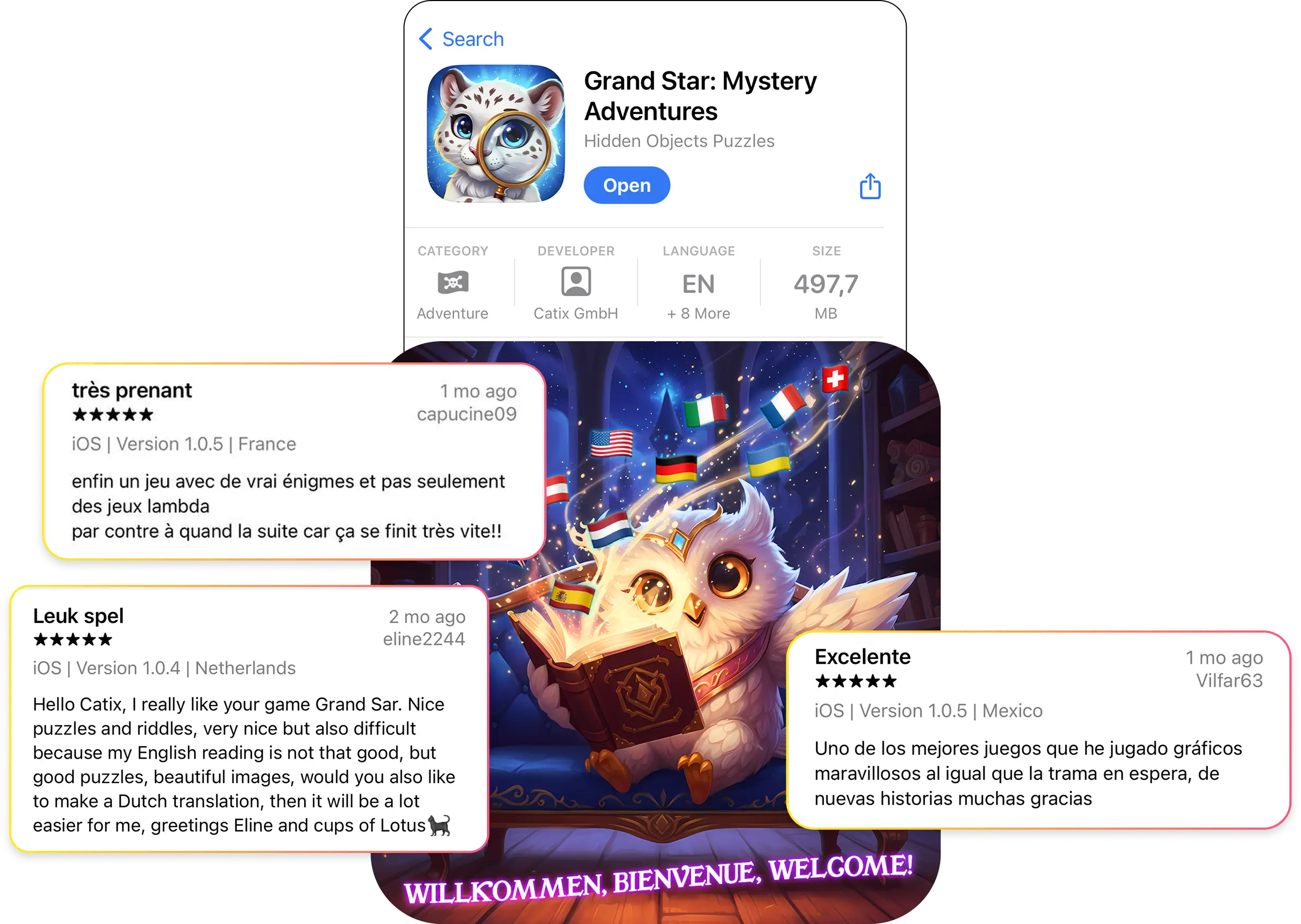 Real product reviews from Grand Star game